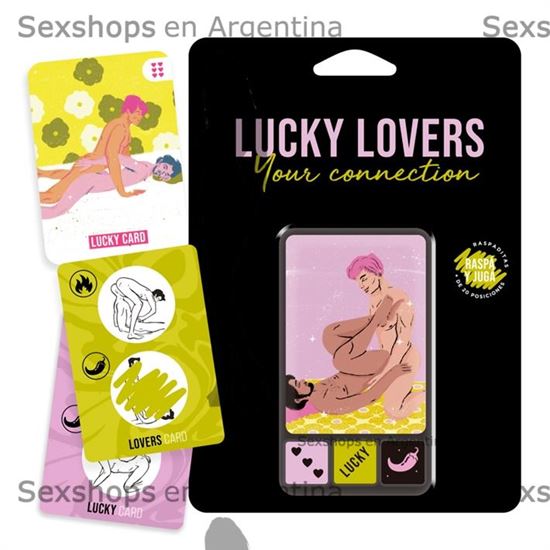 Juego de cartas y dados Lucky Lovers your connection masculino